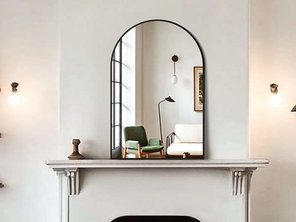 arched bathroom mirror