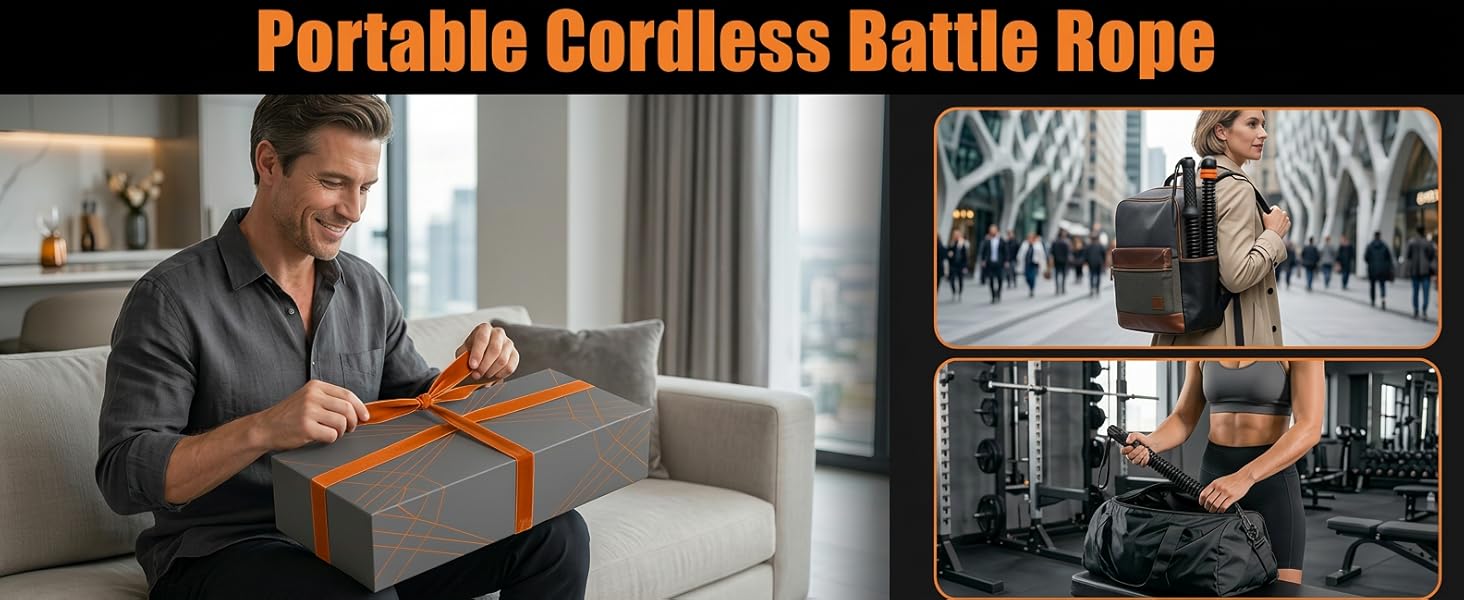 Portable Cordless Battle Rope