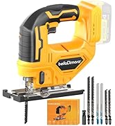 Jig saw compatible with Dewalt 20V Battery (Battery not Included) Cordless Jigsaw with LED Work L...