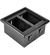 AutoEC Rocker Switch Panel Switch Holder Housing Kit - Black Plastic