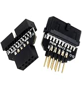 IYUNAEPRO USB 2.0 9Pin to USB 3.0 20Pin Header Adapter 2Pack, Motherboard Housing Connector