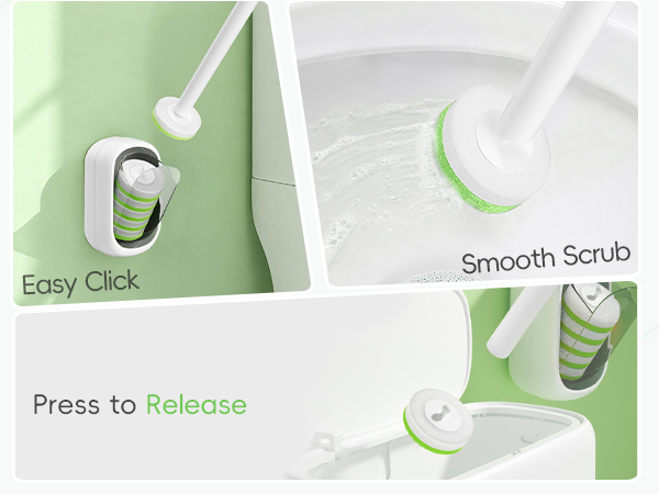 Green Disposable Toilet Brush