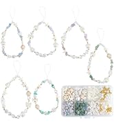 SUNNYCLUE 1 Box DIY 5 Sets Phone Charm Kit Phone Charms Set Ocean Sea Shell Bead Stone Chip Beads...