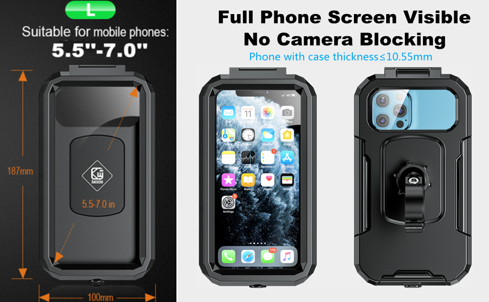 Motorcycle phone mount