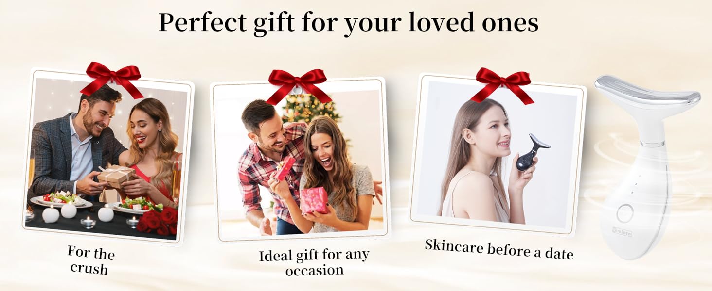 Facial massager as a gift for holiday, couple, or self-care occasion