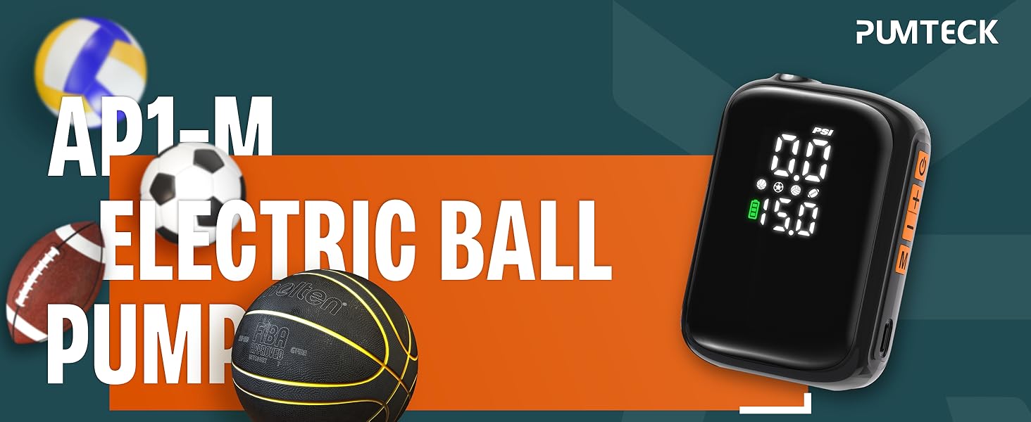 AP1-M Electric Ball Air Pump for Basketball Soccer Football Volleyball Rugby Sports Equipment