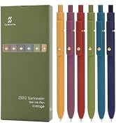 Ddaowanx Gel Pens, 6 Pcs 0.5mm Quick Dry Black Ink Pens Fine Point Smooth Writing Pens, Office De...