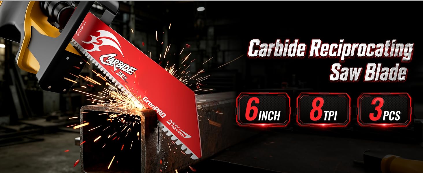 Carbide Reciprocating Saw Blades