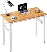 Need Small Computer Desk 31.5 inches Folding Table No Assembly Sturdy Small Writing Desk Folding ...