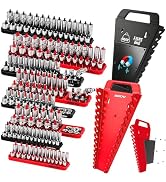 10-Piece Socket and Wrench Organizer Set, 8PC Socket Organizer Tray and 2PC 24-Slot Magnetic Wren...