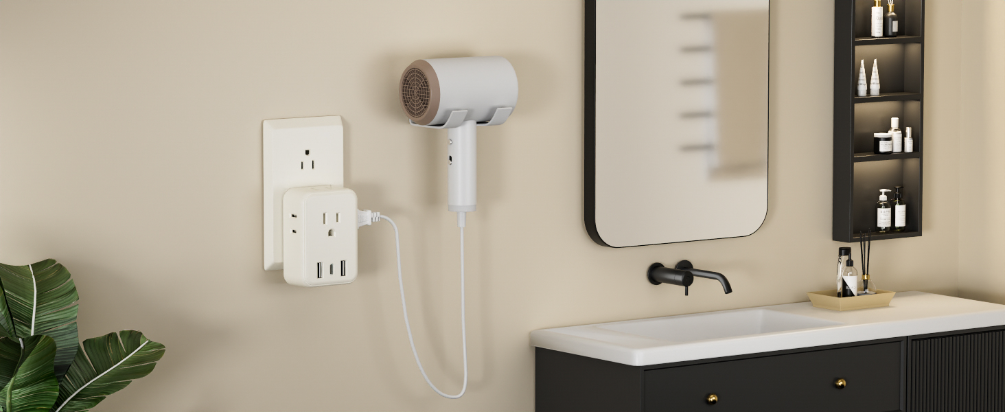 bathroom outlet extender