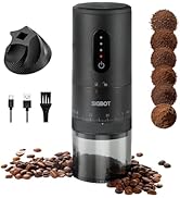 Portable Electric Burr Coffee Grinder -38 External Grind Settings - 1.7X Faster Grinding-Conical ...