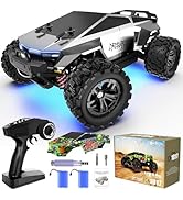 1:18 Scale All Terrain Fast RC Car, 40 KPH High Speed 4WD Electric Vehicle with 2.4 GHz Remote Co...