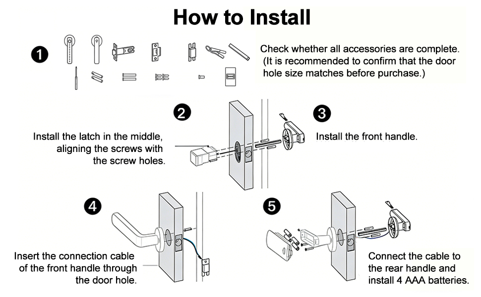 How to install fingerprint door lock