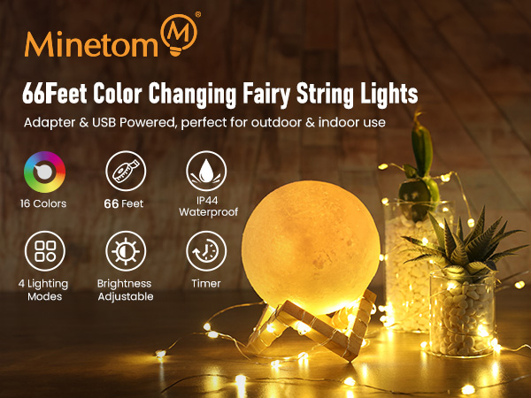 66ft Color Changing Fairy String Lights