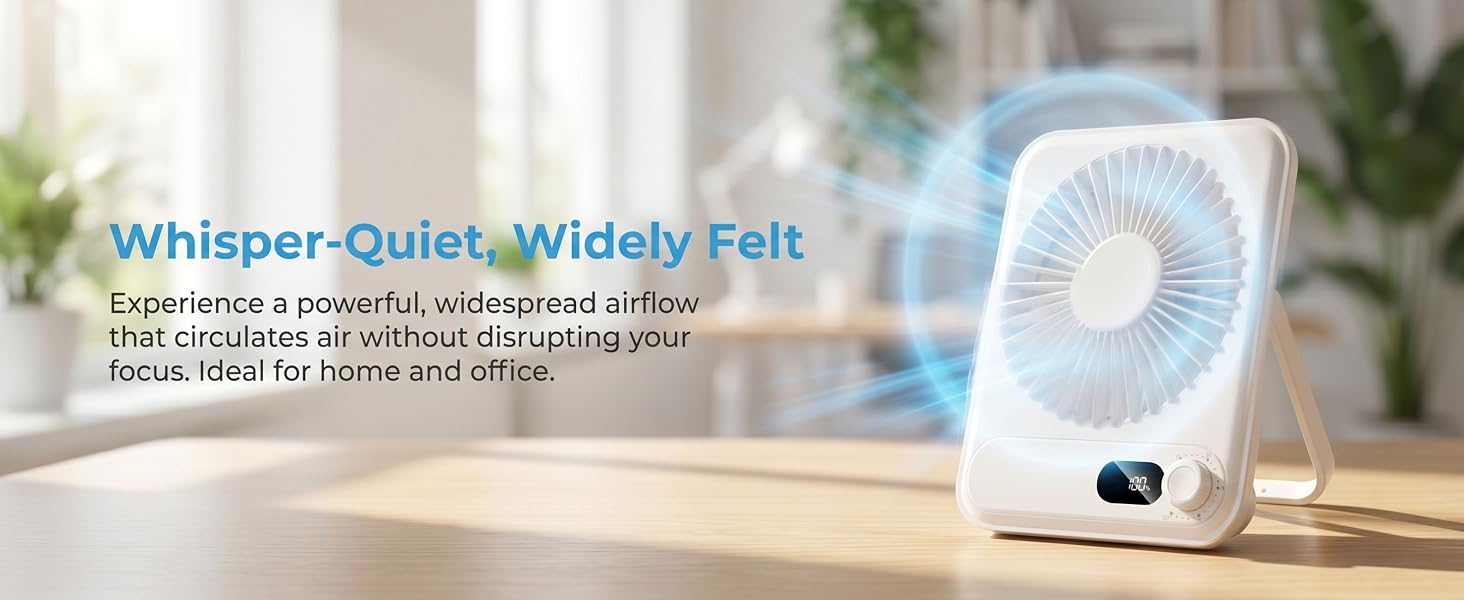 Whisper Quiet Wide Airflow
