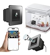 MEDAMOC Aquarium Camera, 2K HD Glass Fish Tank Camera Two-Way Audio Night Vision Window Security ...