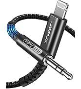 JSAUX Lightning to 3.5mm Audio Cord 6FT, [Apple Mfi Certified] Lightning to Aux Cable for iPhone ...