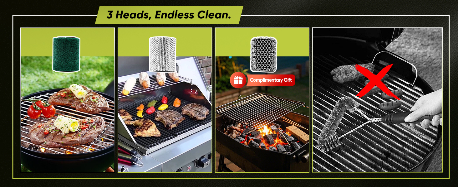 Saker Electric Grill Brush for Outdoor Grill
