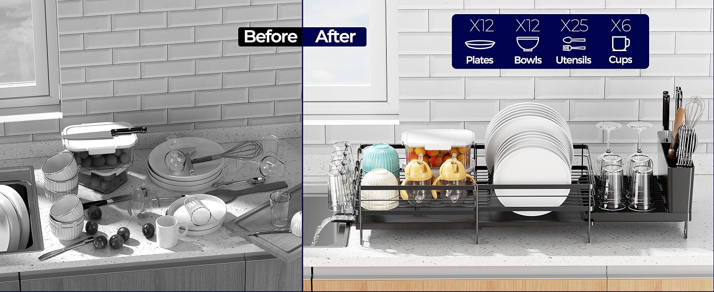large dish drying rack