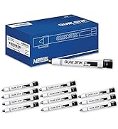 Markal 61050 Quik Stik Twist Long-Lasting Solid Paint Marker, Black (Pack of 12)