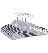 Quality Hangers Clothes Hangers 50 Pack - Non-Velvet Plastic Hangers for Clothes - Heavy Duty Coa...