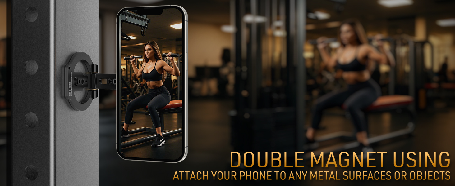 dual magnetic phone stand