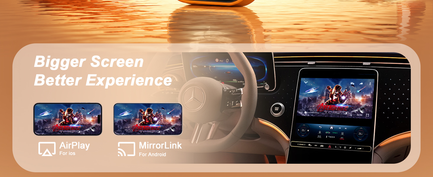 Suitable for AirPlay and MirrorLink