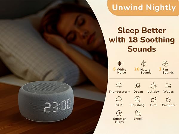 Sleep Better with 18 Soothing Sounds