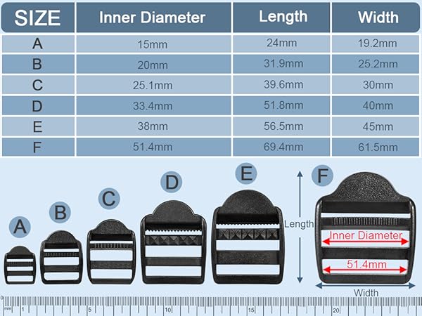 Plastic Ladder Lock Buckles