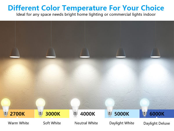  led daylight light bulbs 100 watt equivalent