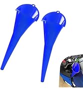 Ferianl 2PCS Oil Funnel, Plastic Long Neck Fuel Funnel Kit, Universal Engine Oil Funnels, for Fue...