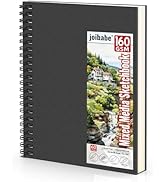 Joibabe 9"x12" Hardcover Mixed Media Sketchbook,160Gsm/98LB 60 Sheets Double-Sided Hardbound Sket...