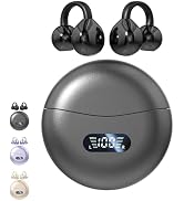 CuiSuto Clip on Earbuds Open Ear Wireless Bluetooth 5.4 Headphones with Mic,60H Play,Noise Cancel...