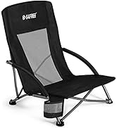 G4Free Beach Chair Folding Portable Beach Backpack Camping Chair for Adults with Mesh Back