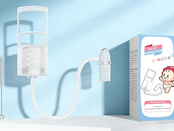 Nasal Aspirator for Baby, Baby Nose Sucker, Booger Sucker with Hand Pump