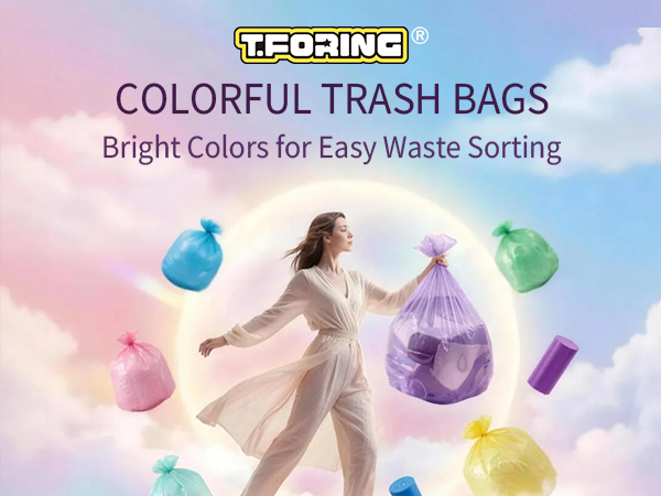 Trash Bags Colored Small Garbage Bags Unscented Can Liners