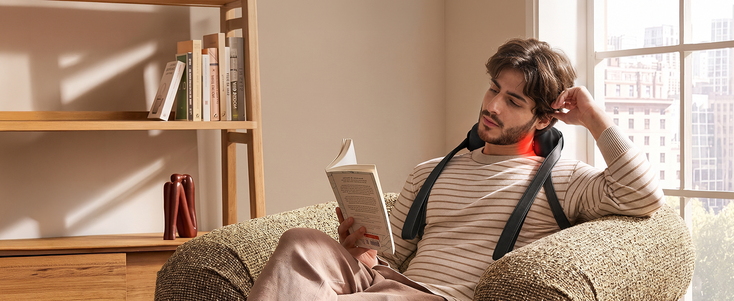neck and shoulder massager with heat