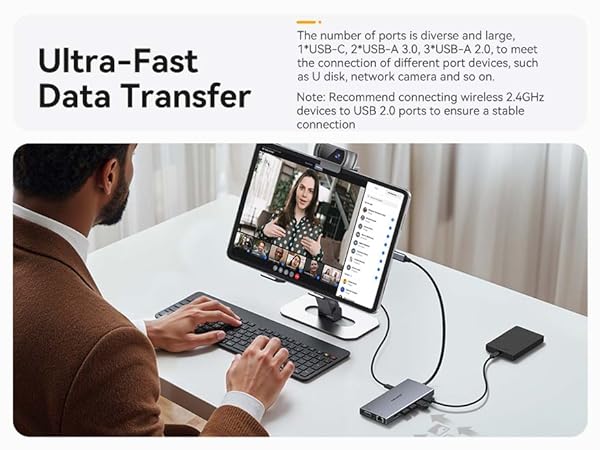 usb-c docking station dual monitor docking station 3 monitors usbc adapter usb c multiport adapter