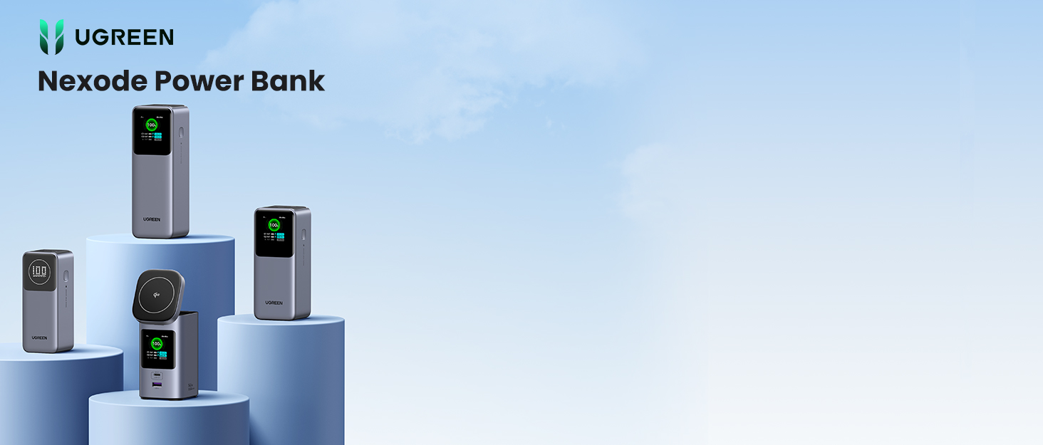 nexode power bank fast charging 20000mah 10000mah 100w 140w pd 3.1 magsafe qi2 battery bank