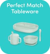 NUK Silicone Baby Tableware Bundle, Includes 1 Plate, 1 Bowl, 1 Cup, &amp; 1 Spoon, Durable Suction F...