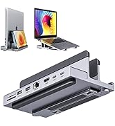 USB C Docking Station for Laptop, 8 in 1 USB C Dock with Vertical Laptop Stand, 4K 60Hz HDMI Outp...