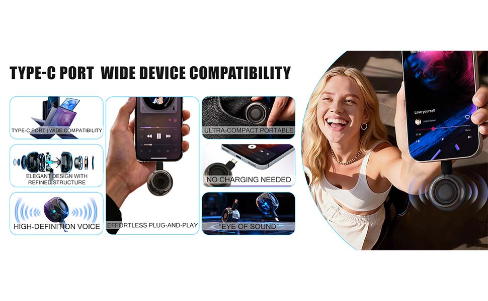 A portable mini sound amplifier