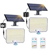 KOLYC Solar Flood Lights Outdoor, 226 LEDs Flood Lights Motion Sensor, Dusk to Dawn Solar Outdoor...