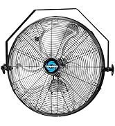 Tornado - 18 Inch High Velocity Industrial Wall Fan with TEAO Enclosure Motor - 4000 CFM - 3 Spee...