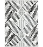 Black and White Area Rug