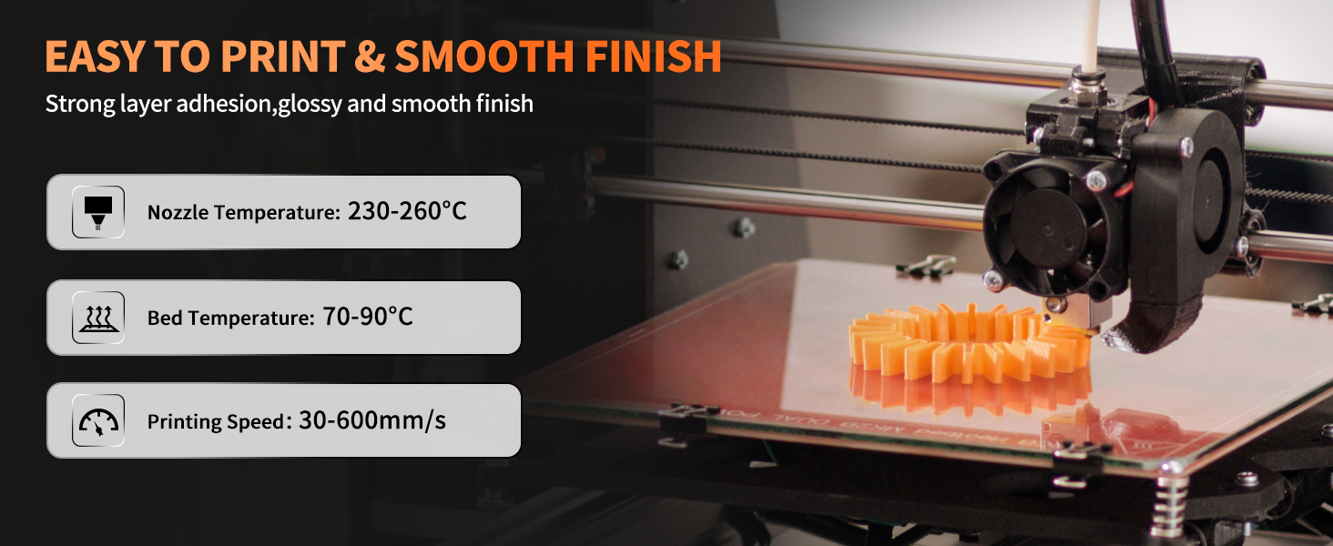 Rapid PETG Filament 1KG High Speed 30-600mm/s 3D Printer Filament PETG 1.75mm 