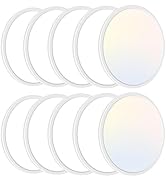 zemty 10 Pack 12 Inch LED Flush Mount Ceiling Light, Super Slim 28W 3200lm LED Ceiling Light, 3 C...