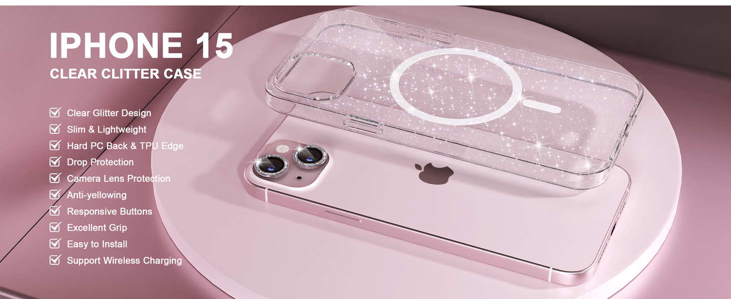 iphone 15 case glitter