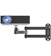 WALI Foldable Projector Wall Mount Universal Adjustable Wall Projector Mount Aluminum Alloy Proje...